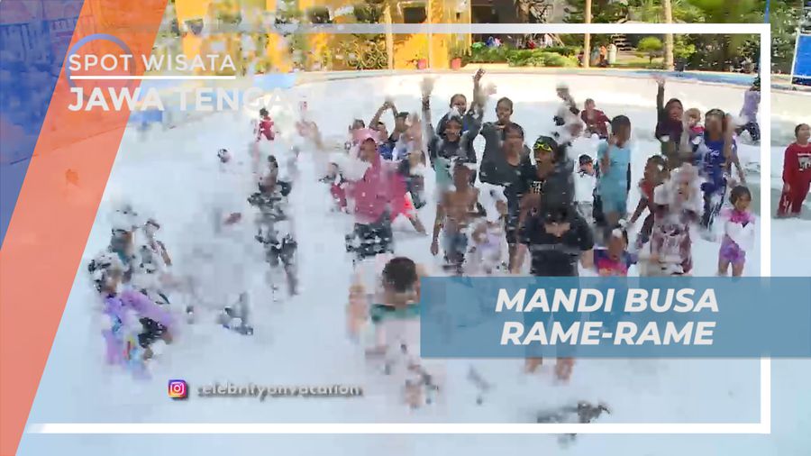 Berbagi Keseruan Mandi Busa Bareng Anak-anak di Taman Wisata Air, Purbalingga