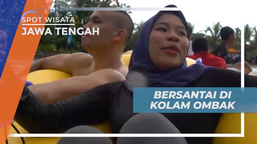 Bersantai Menikmati Gelombang Ombak Buatan di Taman Wisata Air, Purbalingga