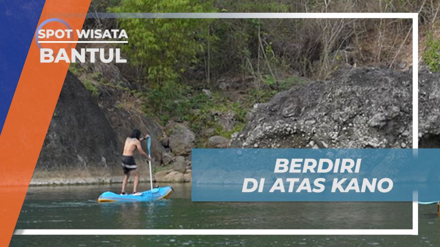Jaga Keseimbangan Bermain Kano di Sungai Lembah Oyo, Bantul