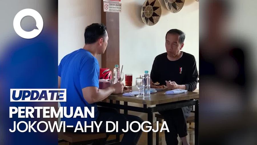Momen Jokowi dan AHY Ngobrol-Makan Bareng di Jogja, Bahas Apa?