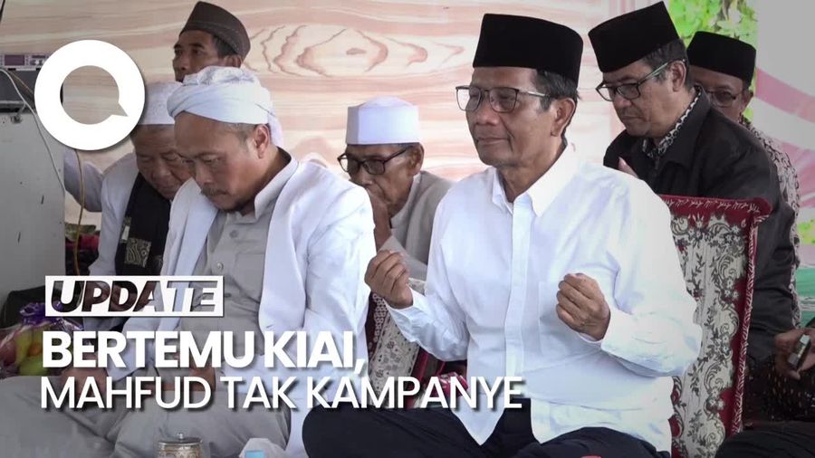 Bukan Kampanye, Saat Mahfud Hadiri Halaqah Kebangsaan di Ponpes Karawang