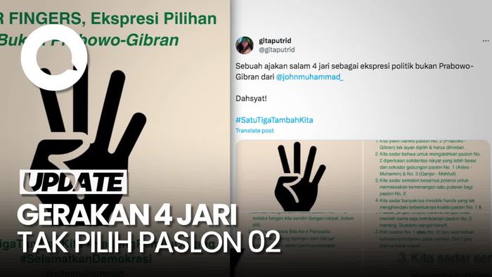 Muncul Gerakan Salam 4 Jari, Bahlil: Ciri-ciri Hati Galau