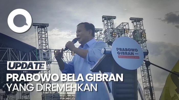 Prabowo soal Gibran Diremehkan: Tiap Beliau Debat, Kita Naik Terus!