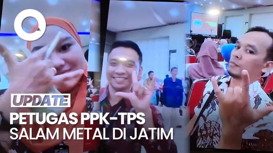 TKN Ungkap Temuan Petugas PPK-TPS Lakukan Gestur Salam Metal di Jatim