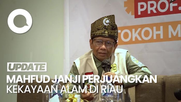 Janji Mahfud Perjuangkan Kekayaan Alam di Riau-Jamin Hak Masyarakat Adat