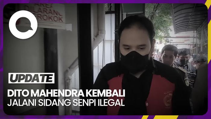 Sidang Kasus Senpi Ilegal Dito Mahendra Berlanjut