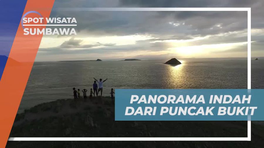 Menikmati Keindahan Alam Pulau Kenawa Dari Atas Bukit, Sumbawa