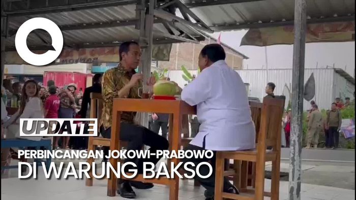 Ini yang Dibahas Jokowi-Prabowo saat Makan Bakso di Magelang