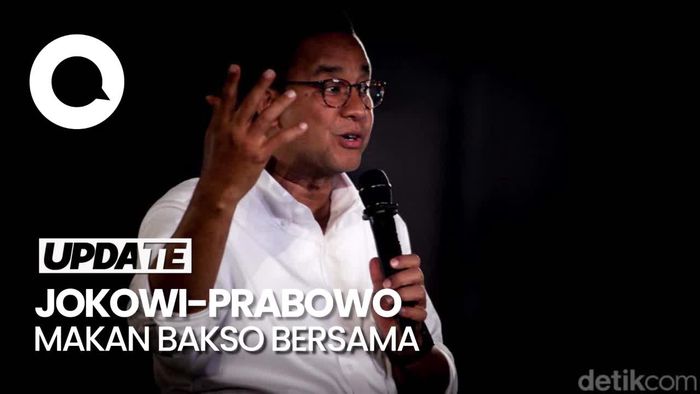 Jokowi Makan Bakso Bareng Prabowo, Anies: Mudah-mudahan Enak