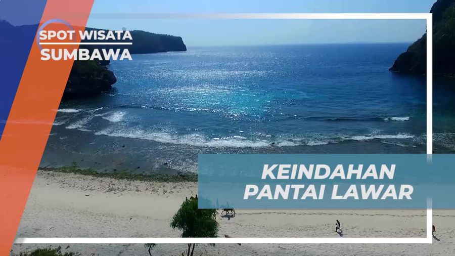 Pantai Lawar, Keindahan Birunya Laut dan Alam Asri Sumbawa