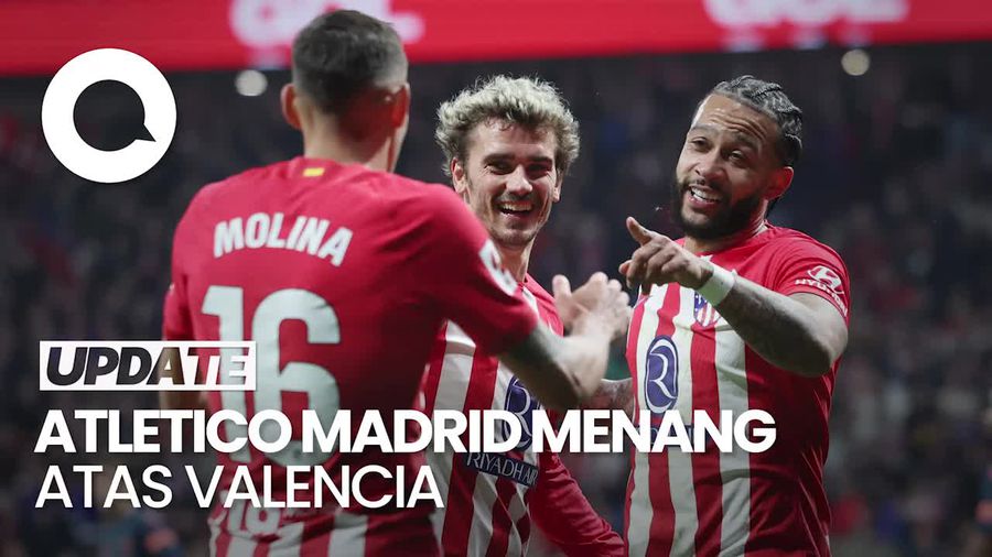 Atletico Madrid Gusur Barcelona Setelah Libas Valencia