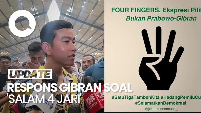 Gibran soal Muncul Gerakan Salam 4 Jari: Warga Tambah Bingung Nanti