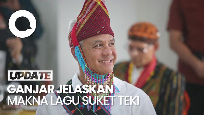 Ganjar Singgung Orang Salah Tak Mau Ngaku Lewat Lagu Suket Teki