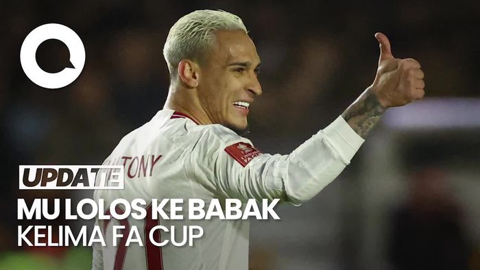 Antony Akhirnya Cetak Gol, MU Sikat Newport 4-2 di Piala FA