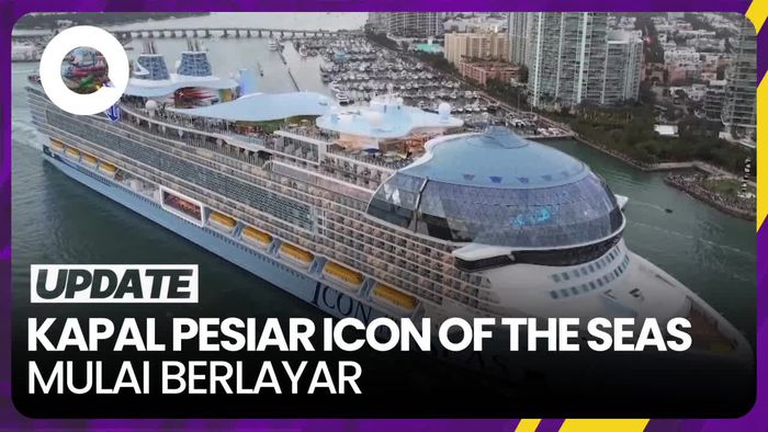 Pelayaran Perdana Kapal Terbesar di Dunia Icon of the Seas Dimulai
