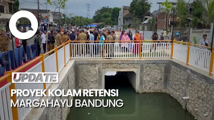 Proyek Kolam Retensi Margahayu Bandung Rampung, Begini Penampakannya