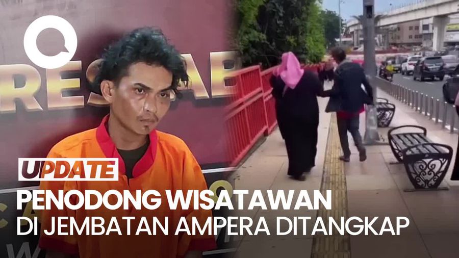 Penodong Wisatawan di Jembatan Ampera dengan Sajam Ditangkap!