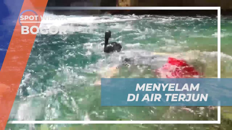 Tantangan Tahan Nafas di Dalam Air, Curug CIbaliung Bogor