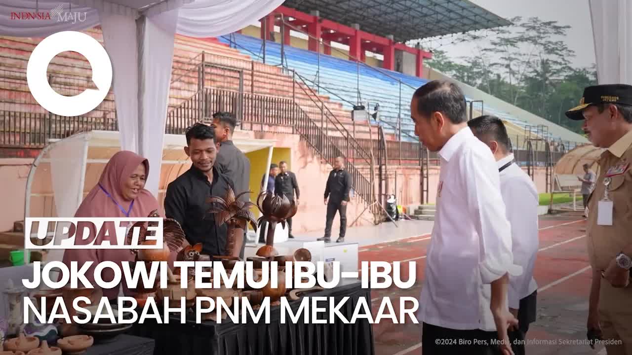 Presiden Jokowi Temui Nasabah PNM Mekaar Di Magelang, Beri Pesan Ke Ibu-ibu