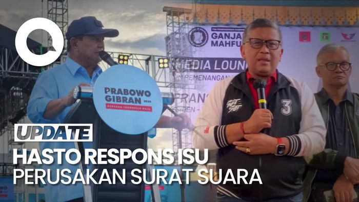 Prabowo Singgung Isu Perusakan Surat Suara, Hasto Bicara soal Karma