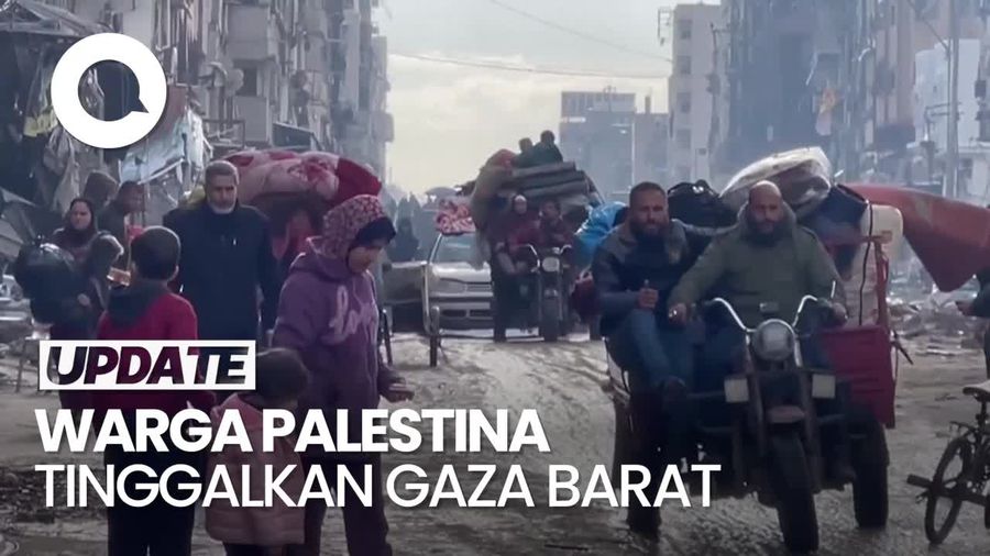 Diperingatkan Israel, Ribuan Warga Palestina Tinggalkan Gaza Barat