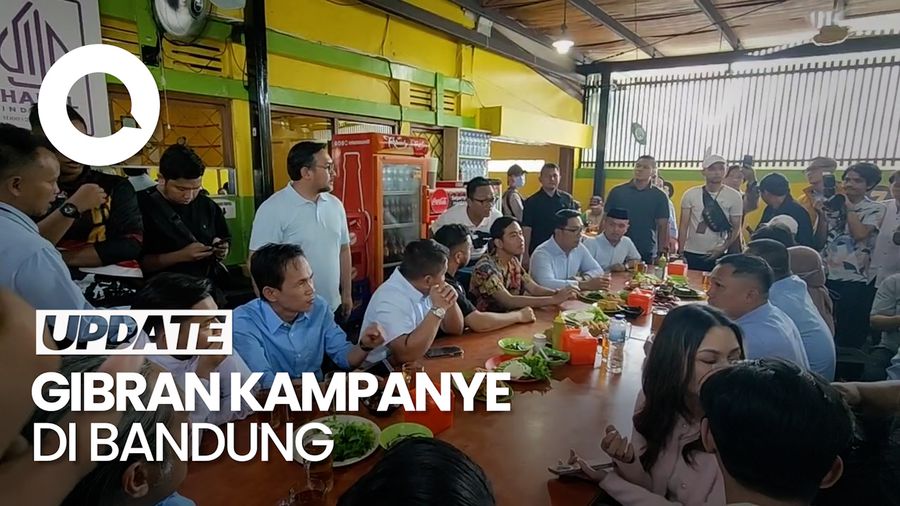 Gibran Kampanye di Bandung Makan Siang Bareng Ridwan Kamil