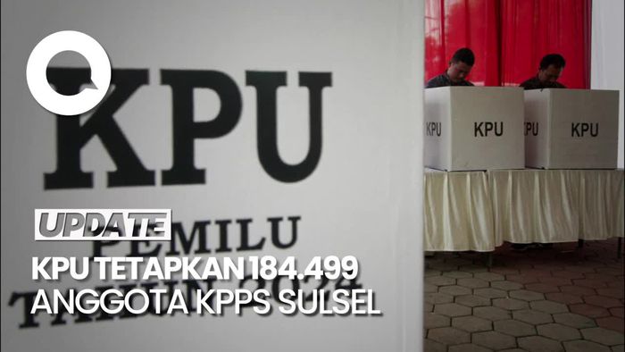 KPU Sulsel Tetapkan 184.499 Anggota KPPS untuk 26.357 TPS