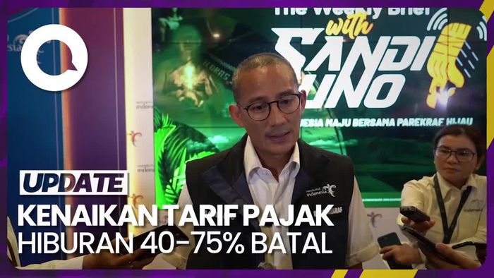 Sandiaga soal Kenaikan Pajak Hiburan Batal: Itu Arahan Presiden
