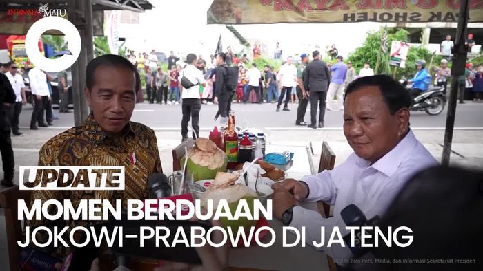 Momen Jokowi-Prabowo di Jateng: Resmikan Graha Akmil-Makan Bakso