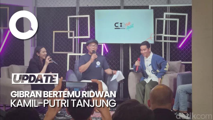 Gibran Diskusi Bareng RK-Putri Tanjung di Bandung, Komitmen Dukung Anak Muda