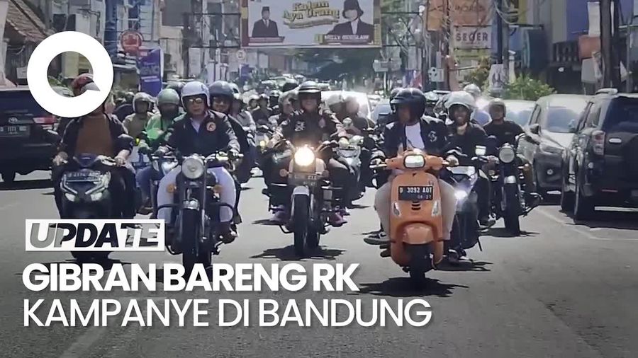 Gibran dan RK Motoran, Makan Malam, hingga Jalan Kaki Keliling Braga Bandung