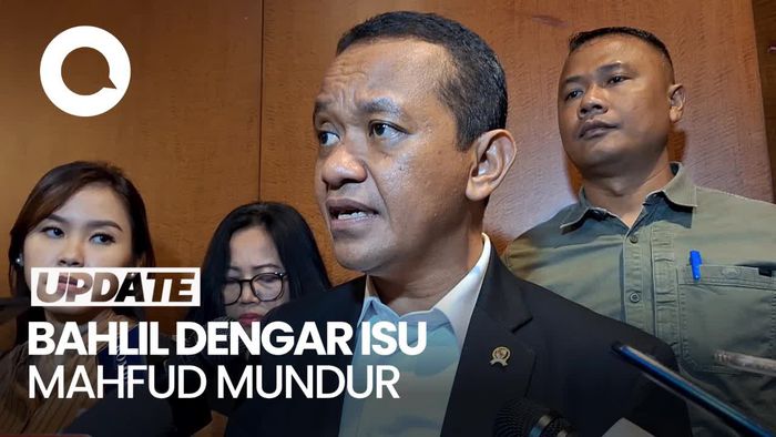 Bahlil Akui Dengar Kabar Burung Mahfud Mundur Siang Ini