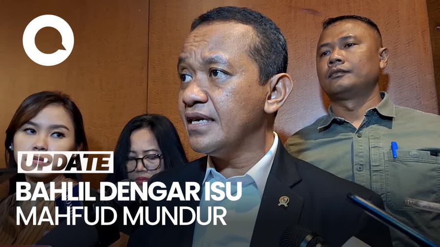 Bahlil Akui Dengar Kabar Burung Mahfud Mundur Siang Ini