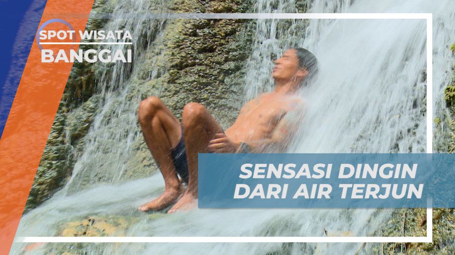 Menikmati Sensasi Dingin Air Terjun Dendengan yang Menyegarkan, Banggai