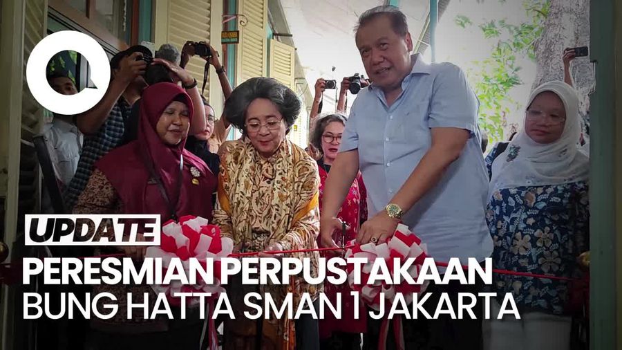 Chairul Tanjung Resmikan Perpustakaan Bung Hatta SMAN 1 Jakarta