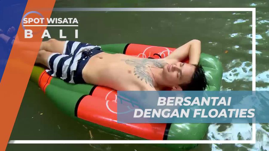 Bersantai Dengan Floaties di Air Terjun Kanto Lampo Bali