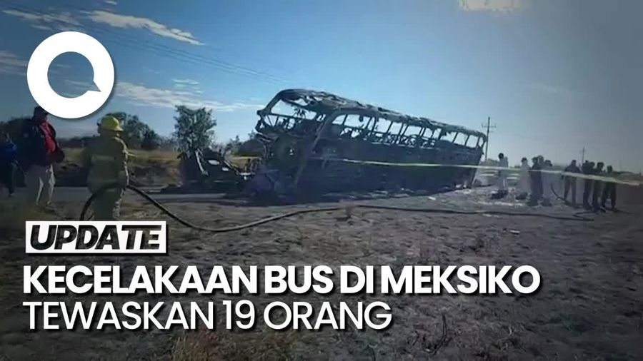 Kecelakaan Bus Vs Truk di Meksiko, 19 Orang Tewas-Mayoritas Anak-anak