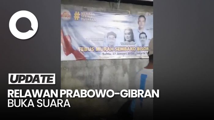 Relawan Prabowo-Gibran Buka Suara soal Tebus Sembako Murah di Pulogadung