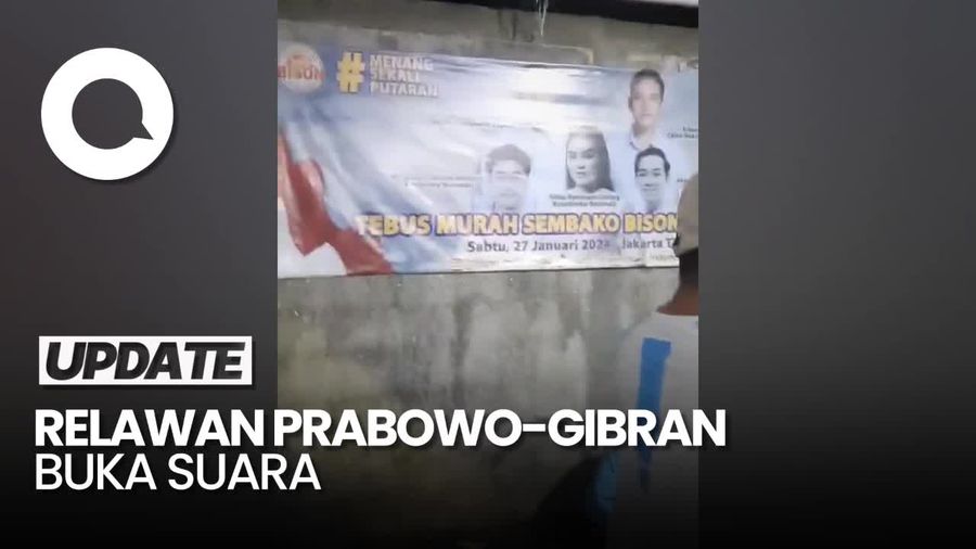 Relawan Prabowo-Gibran Buka Suara soal Tebus Sembako Murah di Pulogadung