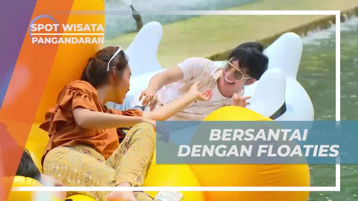 Bersantai Dengan Floaties di Hau Eco Lodge Citumang Pangandaran 