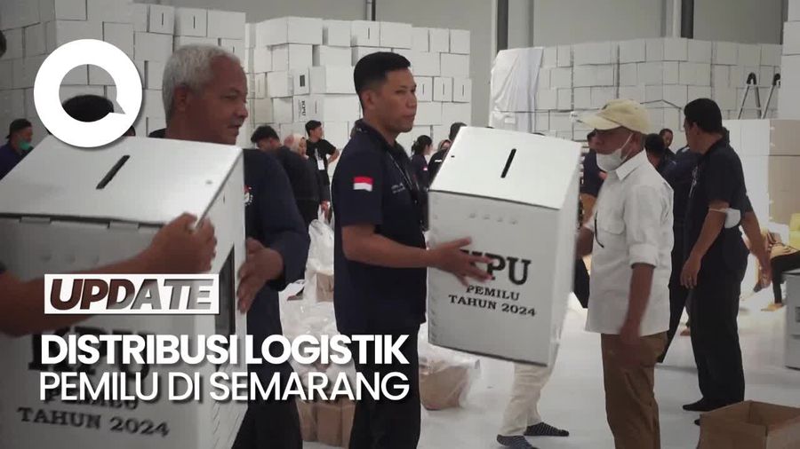 Melihat Proses Distribusi Logistik di KPU Kota Semarang