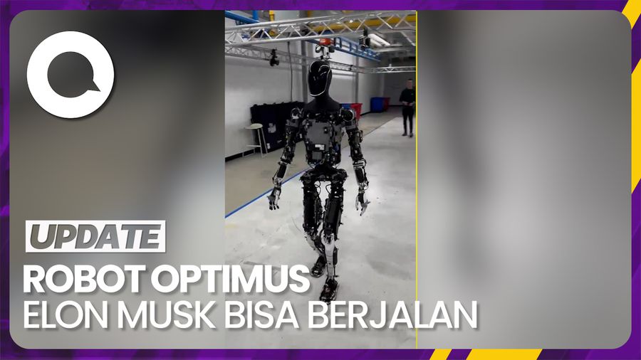 Elon Musk Pamerkan Kemampuan Berjalan Robot Optimus