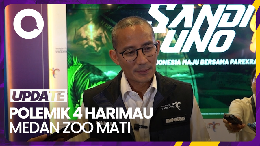 Sandiaga soal 4 Harimau Medan Zoo Mati hingga Kenaikan Pajak Hiburan