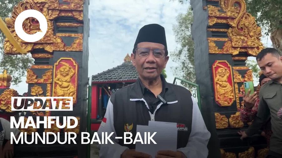 Mahfud Ingin Pamit Baik-baik dengan Jokowi