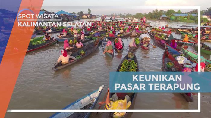 Mulai Buka Setelah Subuh, Keunikan Pasar Terapung Muara Kuin Banjarmasin