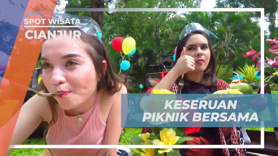 Momen Seru Piknik Bersama di Area Asri Resort Cianjur