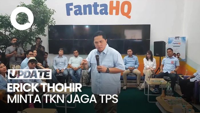 Erick Thohir Ajak Anak Muda TKN Jaga TPS: Jangan Sampai Dicurangi!