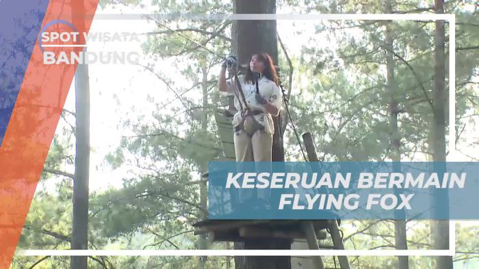 Memacu Adrenalin Bermain Flying Fox di Treetop Adventure Park Bandung