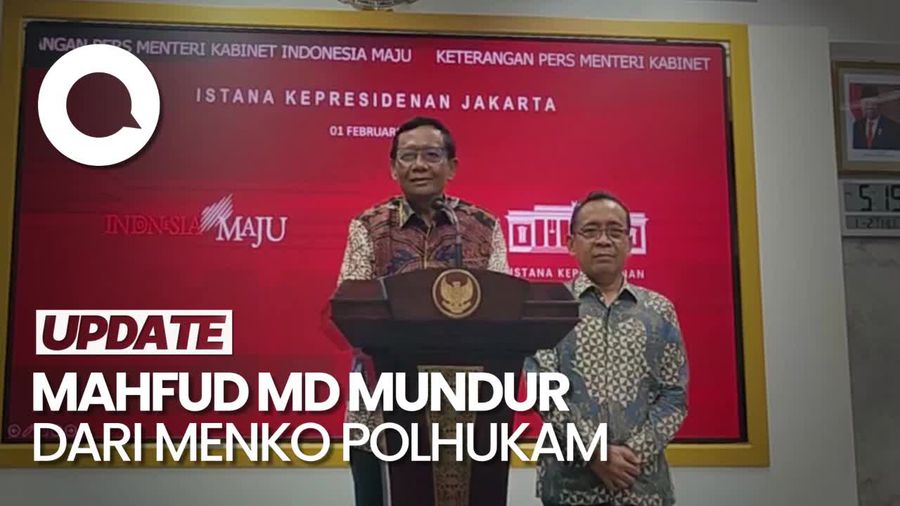  Pernyataan Mahfud Md Seusai Serahkan Surat Pengunduran Diri ke Jokowi