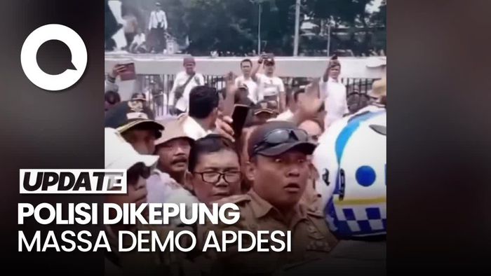 Viral Dirlantas Polda Metro Dikepung Massa Demo Apdesi, Ini Faktanya